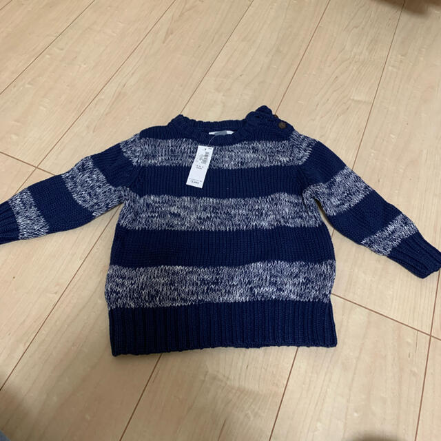 Old Navy(オールドネイビー)のボーダー　セーター　 キッズ/ベビー/マタニティのベビー服(~85cm)(ニット/セーター)の商品写真