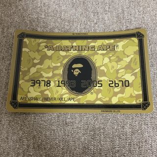 アベイシングエイプ(A BATHING APE)のBAPE✨GOLD CARD BIG STICKER✨(その他)