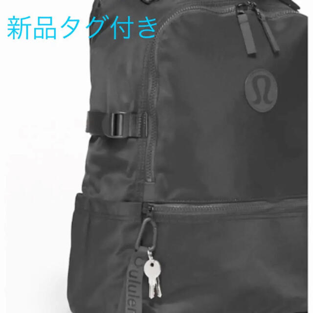 ブランド lululemon オールブラック リュック (日本未入荷)の通販 by