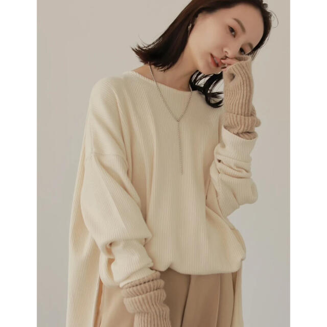 TODAYFUL(トゥデイフル)のback tuck rib pullover レディースのトップス(カットソー(長袖/七分))の商品写真