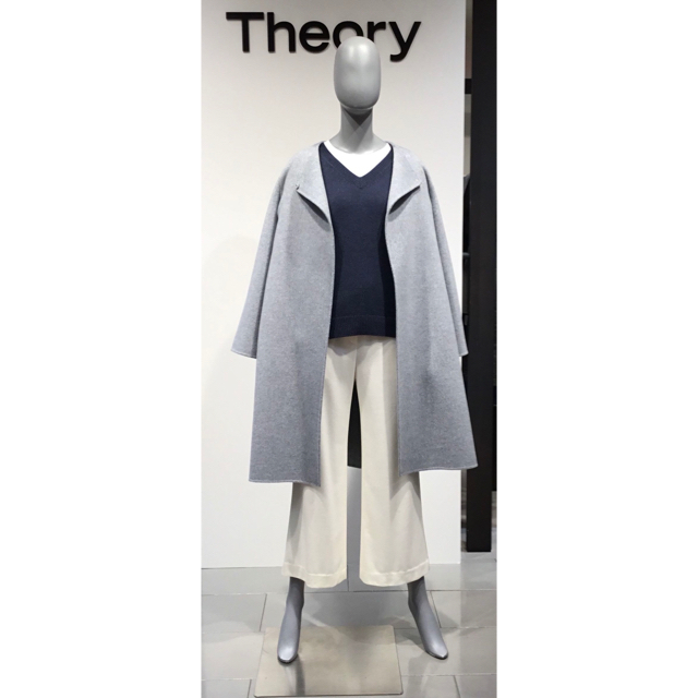 Theory 19aw ノーカラーコート