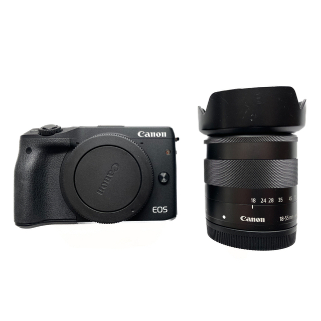 【美品】Canon EOS M3+EF-M18-55mm +追加バッテリー