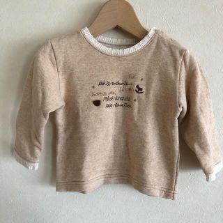 ベベ(BeBe)のへむへむ様専用 トレーナー bebe 90 女の子 ベージュ(Tシャツ/カットソー)