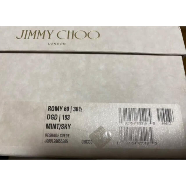 正規品JIMMY CHOO  36.5  Romy 60  MINT/SKY