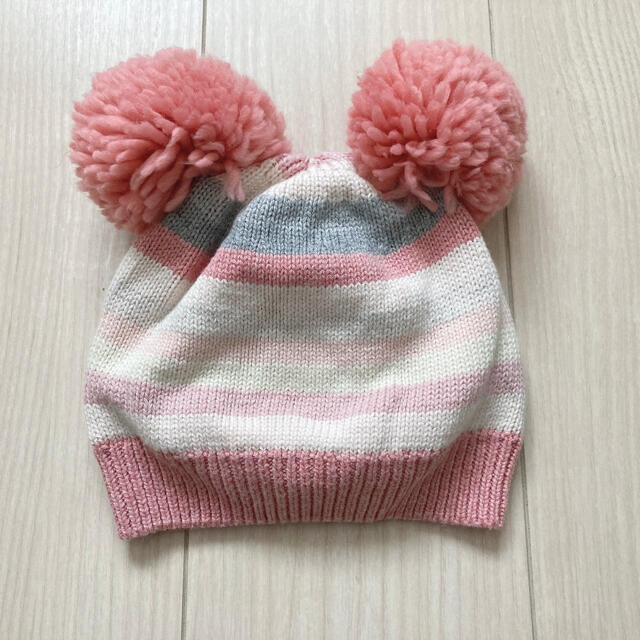 babyGAP(ベビーギャップ)の美品♡babyGAP ♡ボーダーニット帽子 キッズ/ベビー/マタニティのこども用ファッション小物(帽子)の商品写真