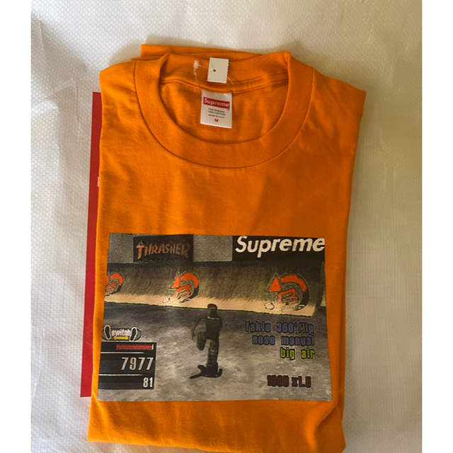 Supreme(シュプリーム)のSupreme Thrasher game tee orange Mサイズ レディースのトップス(Tシャツ(半袖/袖なし))の商品写真