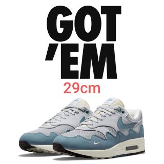 ナイキ(NIKE)のPatta × Nike Air Max 1 NoiseAqua　29.0cm(スニーカー)
