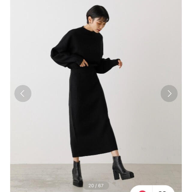 AZUL by moussy(アズールバイマウジー)のBOTTLE NECK BLOUSING ONE PIECE レディースのワンピース(ロングワンピース/マキシワンピース)の商品写真