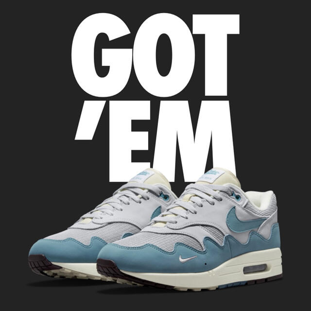 専用Patta Nike Air Max 1 Noise Aqua