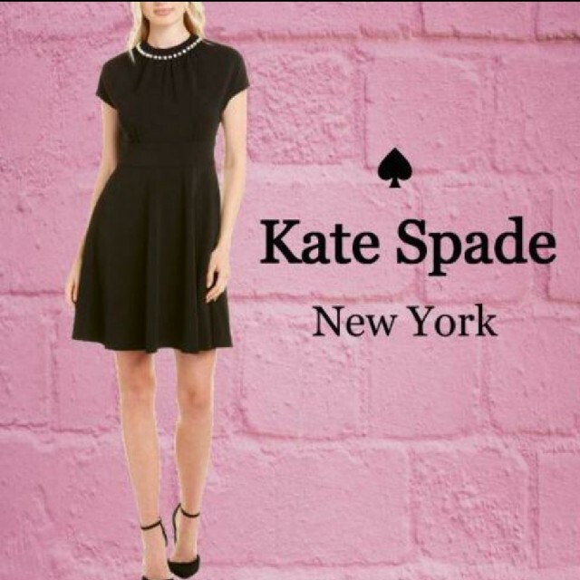 新品！kate spadeパール パヴェ Aライン ドレス ワンピ