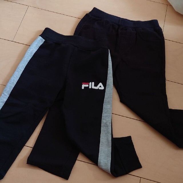 FILA(フィラ)の長ズボン　パンツ　黒　ブラック　フィラ キッズ/ベビー/マタニティのキッズ服男の子用(90cm~)(パンツ/スパッツ)の商品写真