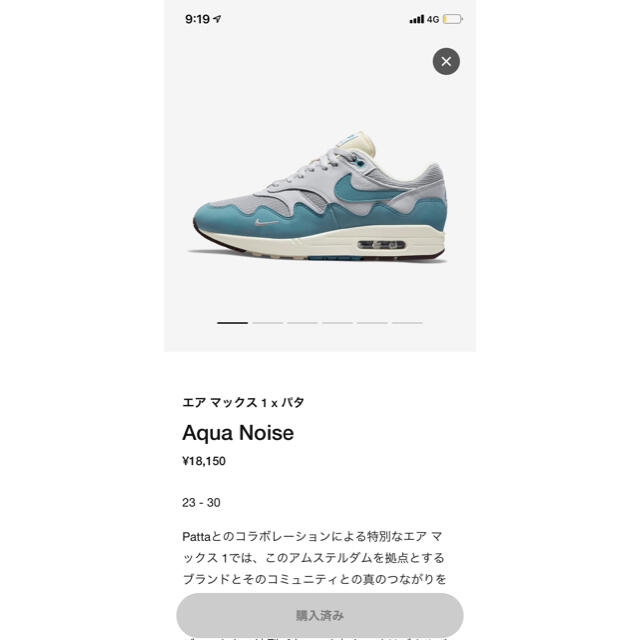 NIKE Patta × Nike Air Max 1  パタ　エアマックス