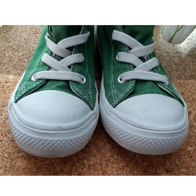 CONVERSE(コンバース)のコンバース ハイカット スニーカー 19cm 緑 キッズ/ベビー/マタニティのキッズ靴/シューズ(15cm~)(スニーカー)の商品写真