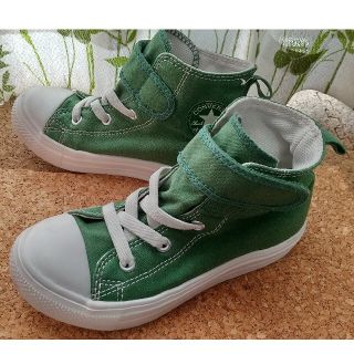 コンバース(CONVERSE)のコンバース ハイカット スニーカー 19cm 緑(スニーカー)