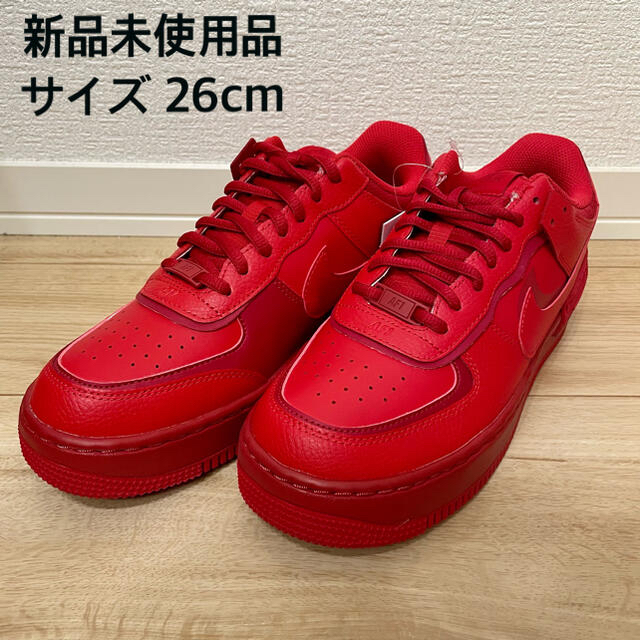 NIKE(ナイキ)のナイキ エアフォース 1 シャドウ レッド NIKE AF1 スニーカー 赤 メンズの靴/シューズ(スニーカー)の商品写真