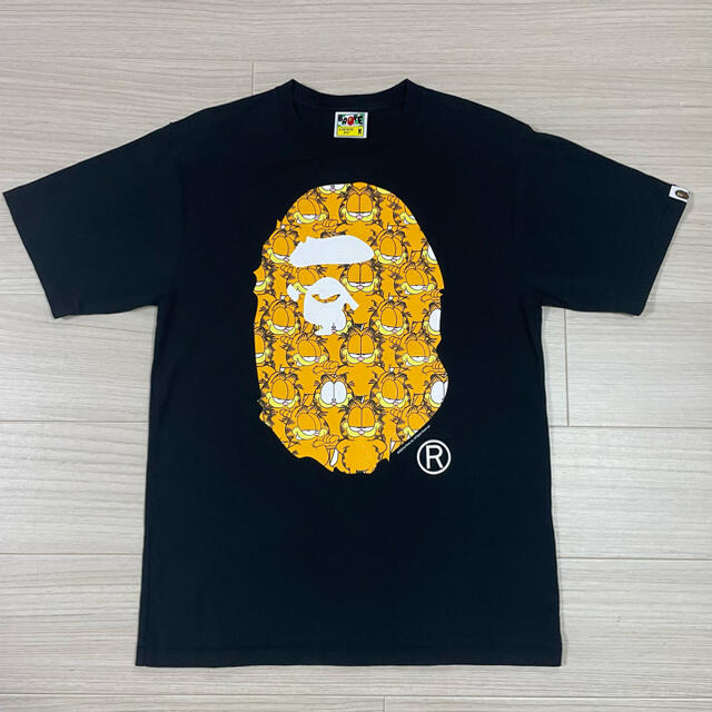 BAPE × GARFIELD(ガーフィールド) tee Tシャツ 黒