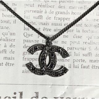 シャネル(CHANEL)のシャネル　ネックレス　チェーン　ココマーク　100周年　限定モデル　銀　黒　☆　(ネックレス)