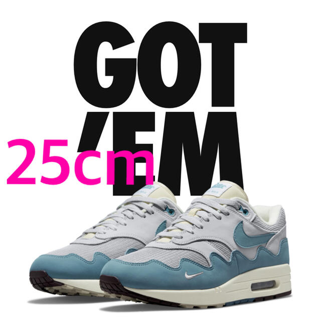 NIKE patta Air Max 1 Noise Aqua ノイズ　アクア