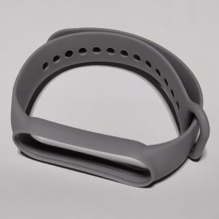 Xiaomi mi smart band 5、6 用 替えバンド グレイ(ラバーベルト)