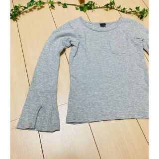 ジーユー(GU)のAIMABLEグレー　カットソー　120(Tシャツ/カットソー)