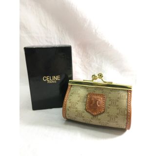 セリーヌ(celine)のCELINE PARIS がま口財布 コインケース マカダム柄(コインケース)