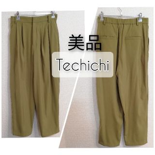 テチチ(Techichi)のTechichiテチチ ワイドパンツうぐいすカーキゆるテロパン(カジュアルパンツ)