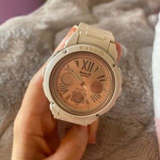 ベビージー(Baby-G)のGSHOCK ピンク白　時計※修理必要(腕時計(デジタル))