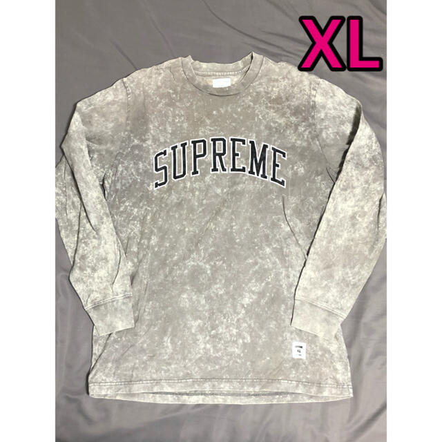 Supreme(シュプリーム)のXL Supreme - Acid Wash Arc Logo Tee ロンT メンズのトップス(Tシャツ/カットソー(七分/長袖))の商品写真