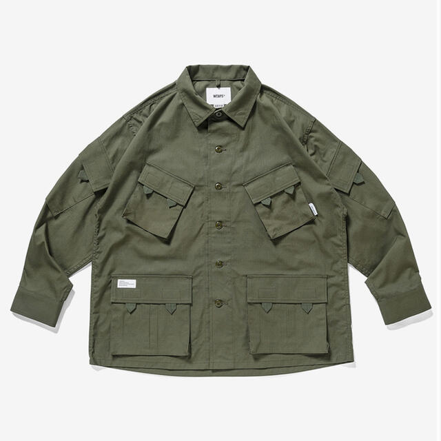 L WTAPS JUNGLE 01 LS COTTON BLACK クロスボーン