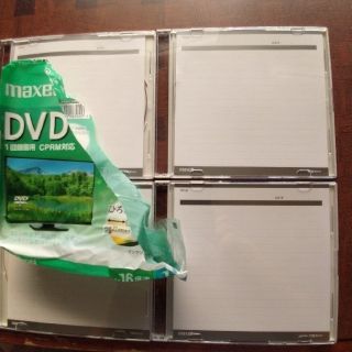 DVD-R　4枚　録画用(DVDレコーダー)