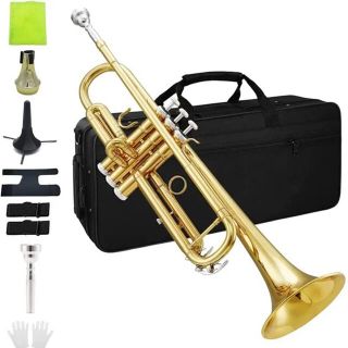 トランペット Bb調 Trumpet 初心者 9点セット 弱音器(トランペット)