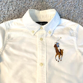 ポロラルフローレン(POLO RALPH LAUREN)のラルフローレン  シャツ　白　サイズ　100(Tシャツ/カットソー)