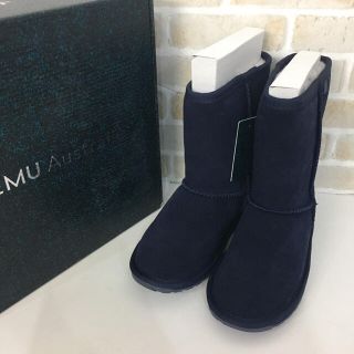 エミュー(EMU)のemu エミュー ムートンブーツ ロング K10102 20cm ネイビー(ブーツ)