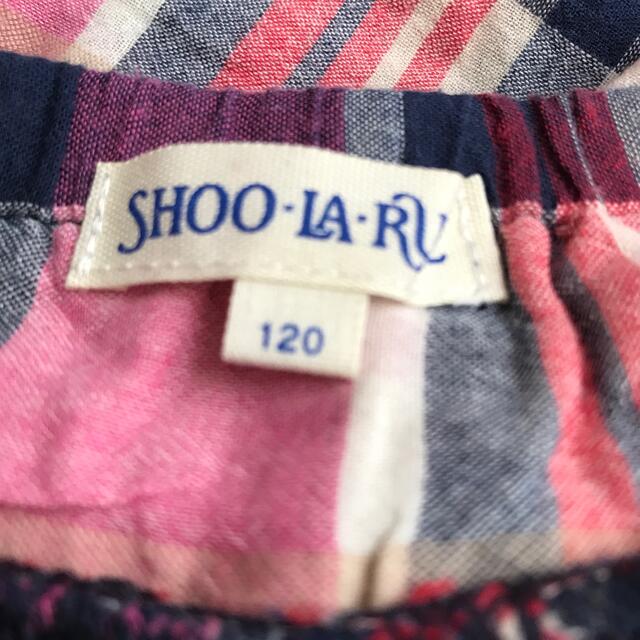 SHOO・LA・RUE(シューラルー)のSHOO LA RUE チェック柄ワンピース2枚セット キッズ/ベビー/マタニティのキッズ服女の子用(90cm~)(ワンピース)の商品写真