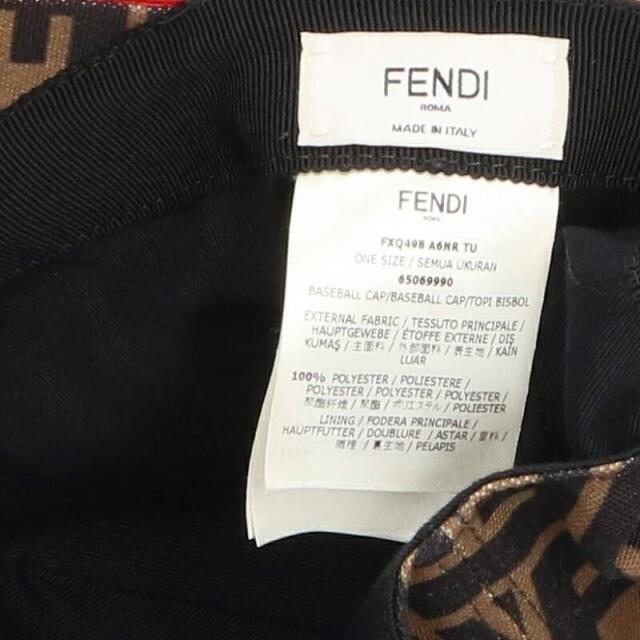 FENDI(フェンディ)のフェンディ FXQ498 A6NR ズッカ柄キャップ メンズの帽子(キャップ)の商品写真