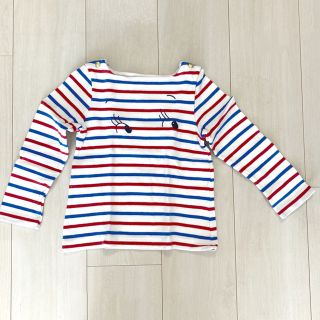 プチバトー(PETIT BATEAU)のプチバトー　トリコロールTシャツ　4A(Tシャツ/カットソー)