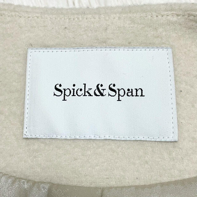 Spick & Span(スピックアンドスパン)のさっちゃん様専用　スピックアンドスパン☆ダブルクロスビーバー ノーカラーロング レディースのジャケット/アウター(ロングコート)の商品写真