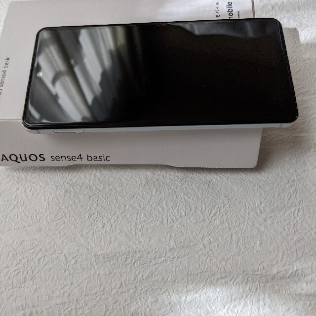 ワイモバイル AQUOS sense4 basic　シルバー　SIMフリースマホ/家電/カメラ