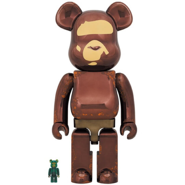 MEDICOM TOY(メディコムトイ)の新品未開封！BE@RBRICK BAPE×READYMADE100％&1000％ エンタメ/ホビーのおもちゃ/ぬいぐるみ(キャラクターグッズ)の商品写真