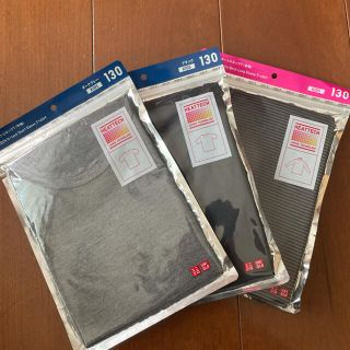 ユニクロ(UNIQLO)のヒートテック　130cm  3枚(その他)