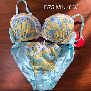 新品未使用ブラ&ショーツセットB75(ブラ&ショーツセット)