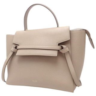 セリーヌ(celine)のセリーヌ ベルトバッグ マイクロ カーフスキン ベージュ 40802009019(ハンドバッグ)