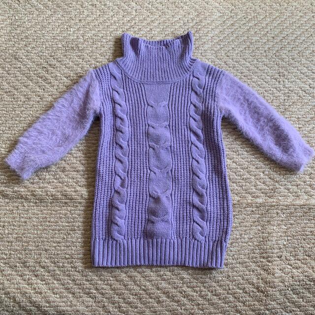 petit main(プティマイン)のプティマイン   ニットワンピース キッズ/ベビー/マタニティのキッズ服女の子用(90cm~)(ワンピース)の商品写真