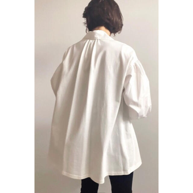 AMERI◆PUFF SLEEVE COMBINATION TOP ホワイト 2