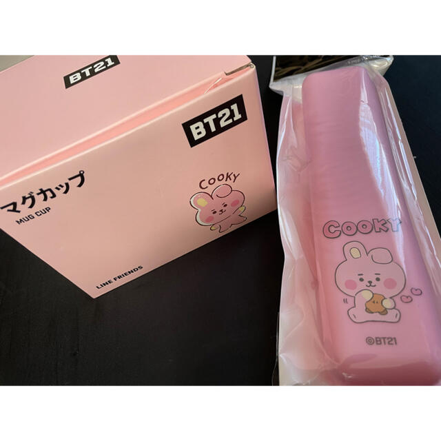 BT21  COOKY  マグカップ　マルチケースセット