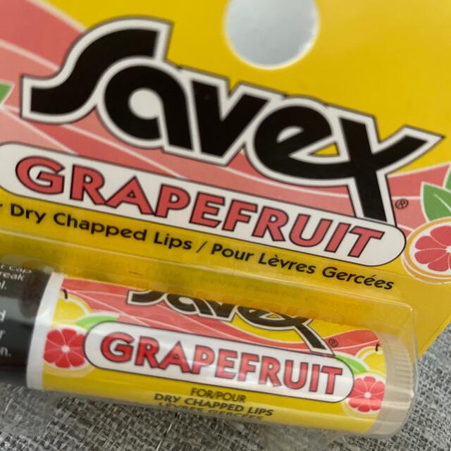 Savex(サベックス)のみかんさん専用‼︎Savex リップクリーム グレープフルーツ♡ コスメ/美容のスキンケア/基礎化粧品(リップケア/リップクリーム)の商品写真