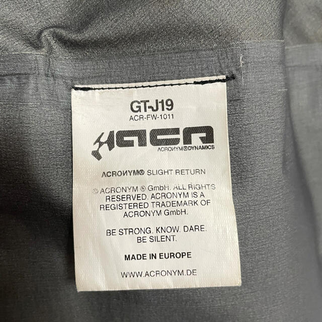 acronym GT-J19 メンズのジャケット/アウター(ナイロンジャケット)の商品写真