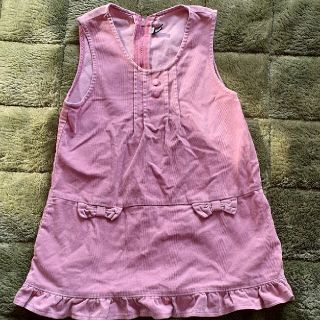 ベベ(BeBe)のべべ♥️110ピンクベージュ♥️ワンピース☆中古(ワンピース)