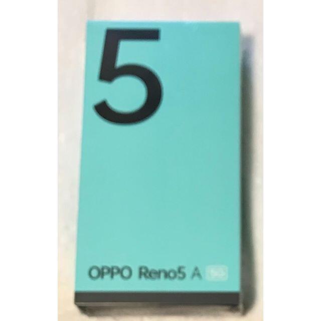 新品未開封 OPPO Reno5 A シルバーブラック ワイモバイル SIMフリ