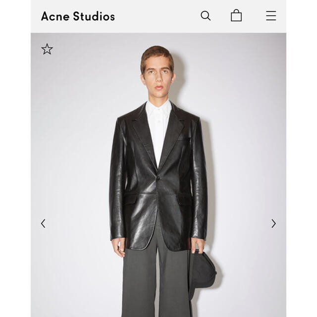 Acne Studious   21ss レザーブレザー　美品